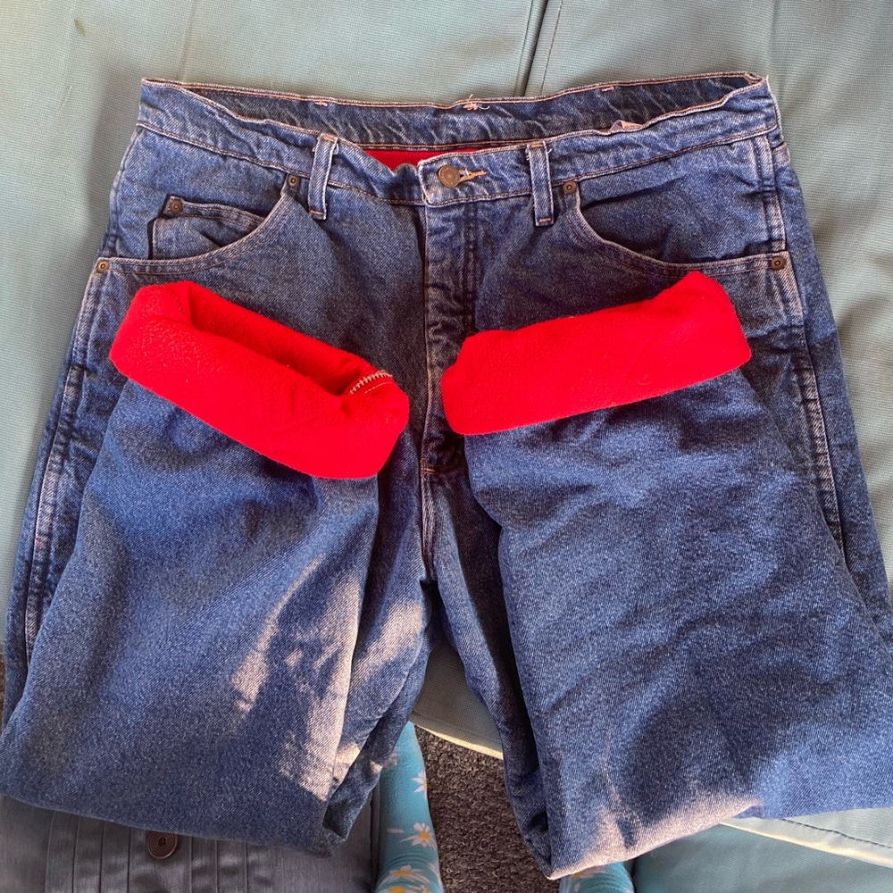 Fleece Lined Wrangler Jeans 38x30